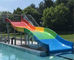 Aqua Park İçin Çocuk Gökkuşağı Renkli Fiberglas Aile Geniş Slayt