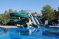 Eğlence Parkı Sürüşleri Çocuklar Büyük Su Oyunları Yüzme Havuzu için 3 Metre Yükseklikte Kaydırmalar